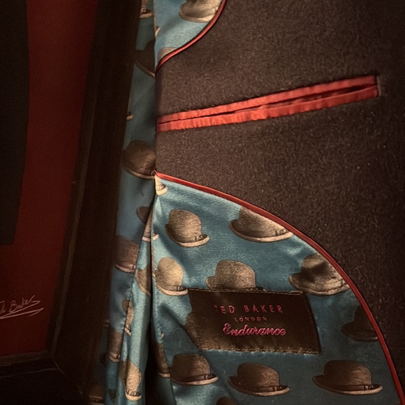 Ted baker navy oversized menswear coat - Picture 5 of 8